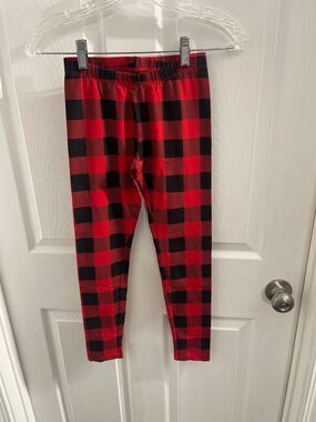 Cat & Jack Buffalo Plaid Leggings Size L (10-12) New Without Tags